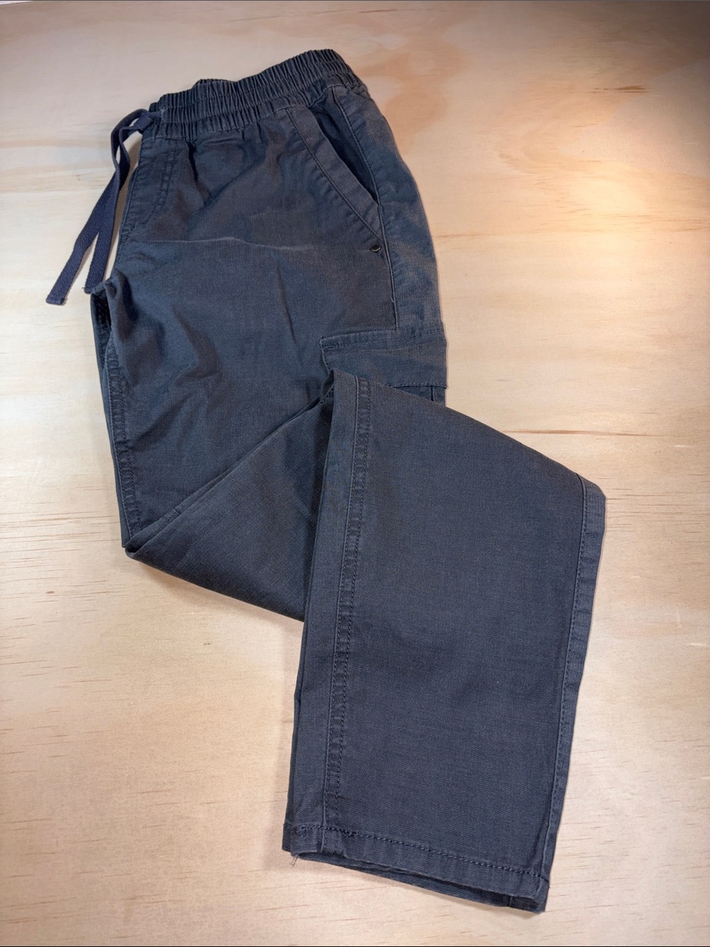 Drawstring Oversized Gray Woman’s Cargo Pants Sz S